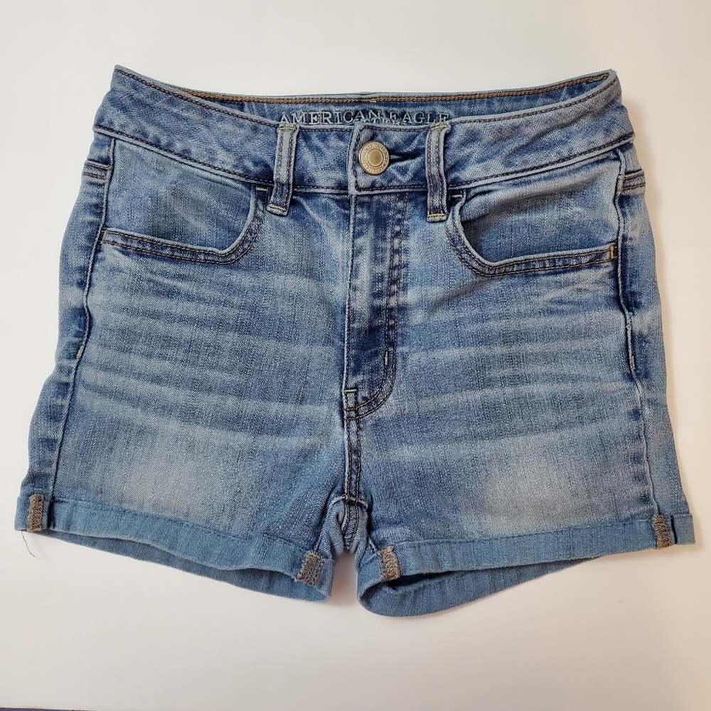 American Eagle Outfitters - Hi Rise Jegging jean denim shorts - Size 2 Long